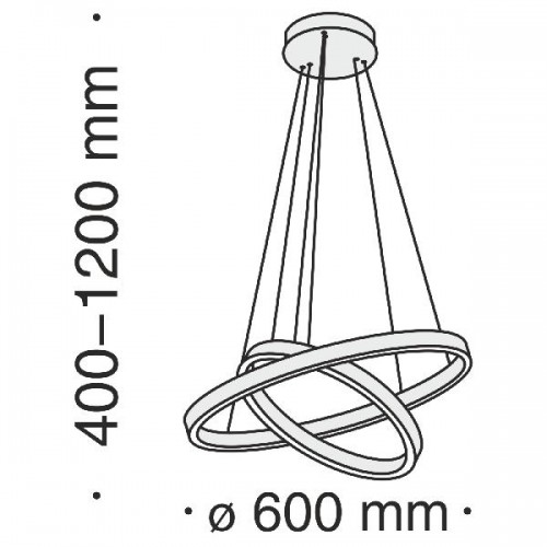 Подвесной светильник Rim MOD058PL-L55B4K