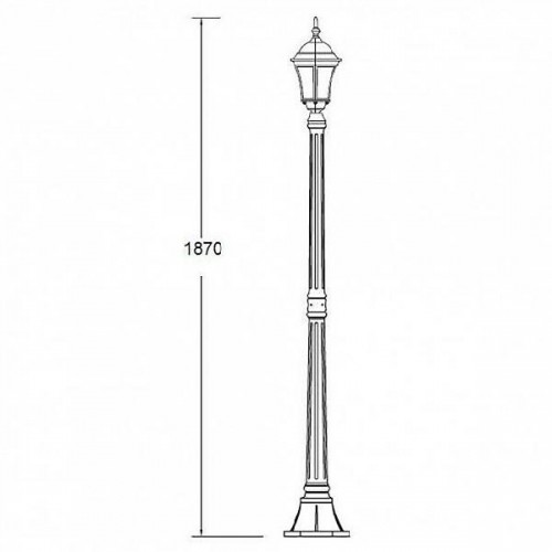 Наземный фонарь  91308S Bl