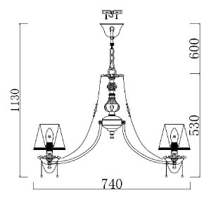 Подвесная люстра Lolita ARM305-07-W