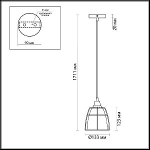 Подвесной светильник Lofia 3806/1L