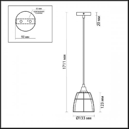 Подвесной светильник Lofia 3806/1L