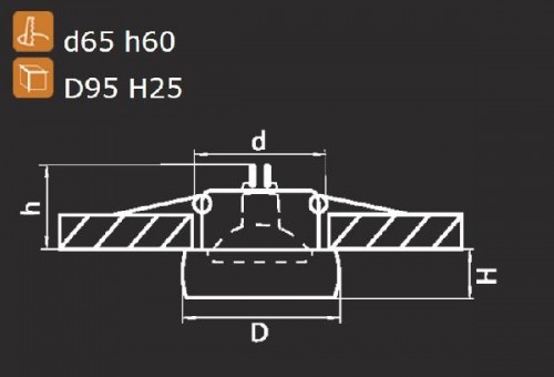 Точечный светильник TONDO 006200