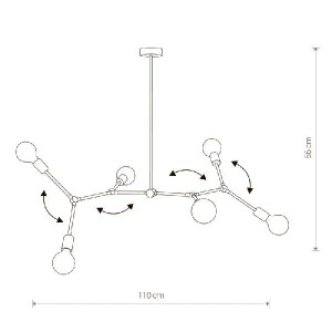 Потолочная люстра Twig 9138