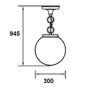 Уличный светильник подвесной 88205L Bl