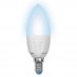 Лампочка светодиодная  LED-C37-6W/NW/E14/FR/DIM PLP01WH картон