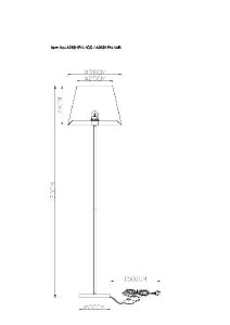 Торшер Elba A2581PN-1CC