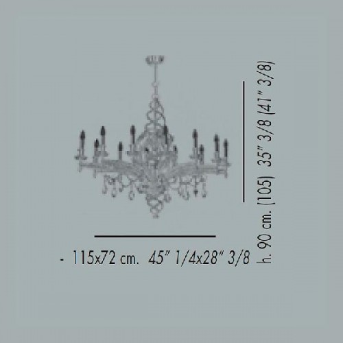 Подвесная люстра LA TRADIZIONE 02.9022