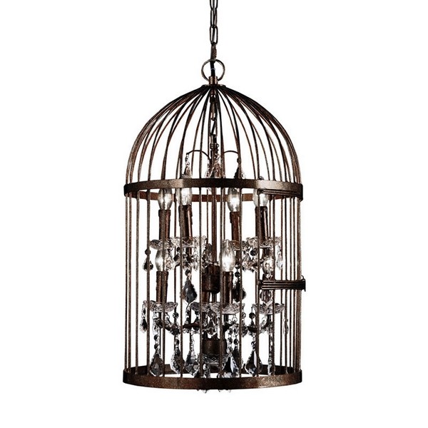Подвесная люстра BIRD CAGE CH008-8-ABG-CRS Подвесная люстра BIRD CAGE CH008-8-ABG-CRS