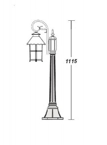 Наземный фонарь 81507/18 Gb крестовина