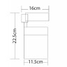 Трековый светильник Attento A5750PL-1BK