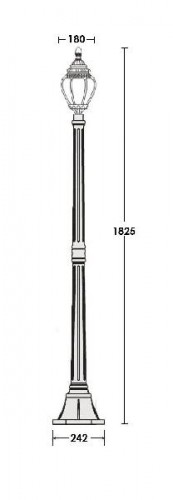 Наземный фонарь  89508L Bl