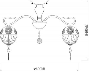 Потолочная люстра Faberge 594/5PL