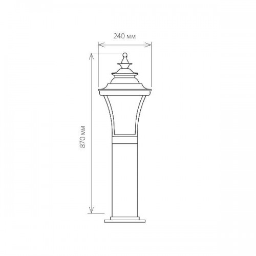 Наземный фонарь Libra Libra F венге (GLXT-1408F)
