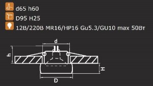 Точечный светильник TONDO 006201