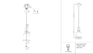 Подвесной светильник Tone P001PL-01BZ