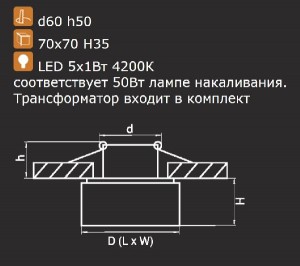 Точечный светильник ARTICO 070234