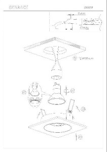 Точечный светильник DK2018 DK2019-BK