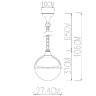 Уличный светильник подвесной Monaco A1495SO-1BK