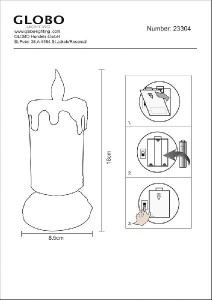 Интерьерная настольная лампа Candlelight 23304