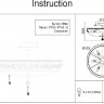 Потолочная люстра Ottilia DIA700-CL-06-G