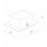 Точечный светильник Cardani Semplice A5949PL-1WH