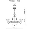 Подвесная люстра Delizia A1032LM-6-3WG