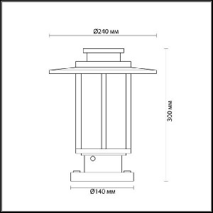 Наземный светильник MITO 4047/1B