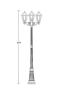 Наземный фонарь 79809M B W