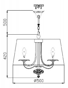 Подвесная люстра Olivia ARM325-55-W