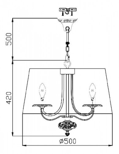 Подвесная люстра Olivia ARM325-55-W
