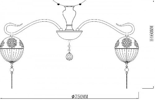Потолочная люстра Faberge 594/8PL