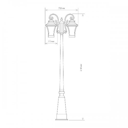 Наземный фонарь Libra Libra F/2 венге (GLXT-1408F/2)