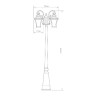 Наземный фонарь Libra Libra F/2 венге (GLXT-1408F/2)