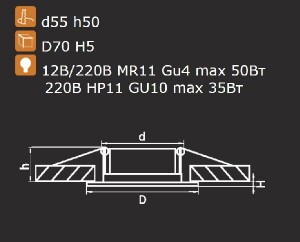 Точечный светильник Lega 11 011054