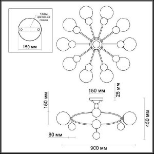 Потолочная люстра Jolly 3953/10C