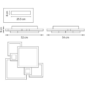Потолочная люстра Breve 749073