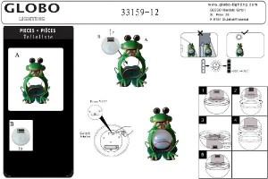 Газонная световая фигура Solar D 33159-12