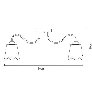 Потолочная люстра Julia A2032PL-8WG