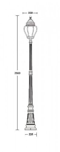 Наземный фонарь  89509L Bl