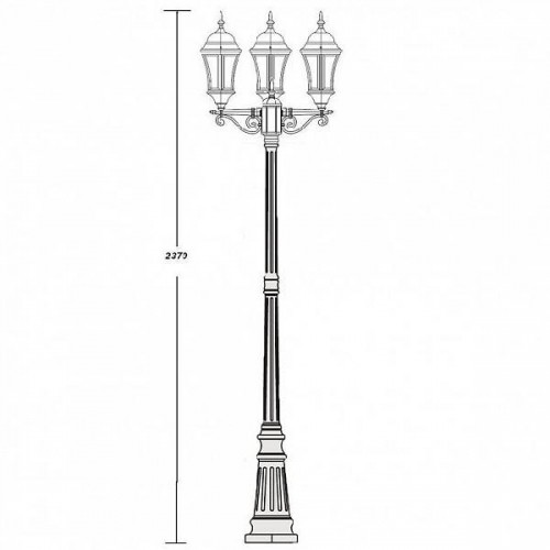 Наземный фонарь  91309L B Gb