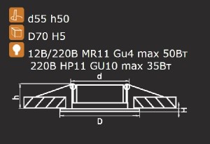Точечный светильник Lega 11 011055
