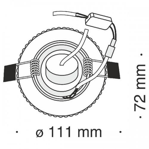 Точечный светильник Metal Modern DL295-5-3W-WC
