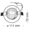 Точечный светильник Metal Modern DL295-5-3W-WC