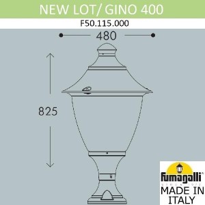 Наземный фонарь Gino F50.115.000.AXE27