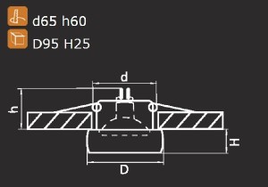 Точечный светильник Tondo 006205