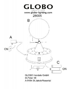 Интерьерная настольная лампа Dance 28005