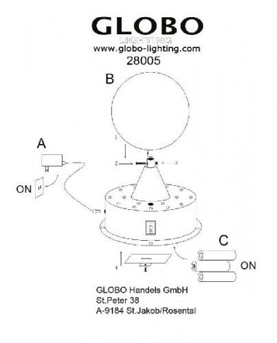 Интерьерная настольная лампа Dance 28005