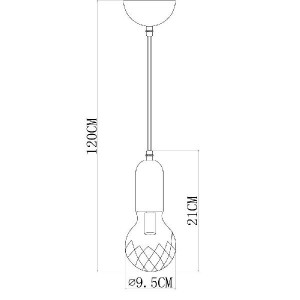 Подвесной светильник Salute A8040SP-1SG