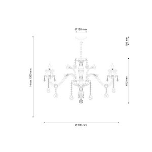 Подвесная люстра Ashanti Ashanti 1250.10 blu