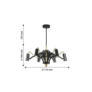 Потолочная люстра Fabia 2300-6P